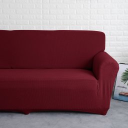 KanapéHuzat (enyhén vízlep., 3 személyes, bordó)