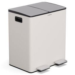 Klarstein EcoVista, hulladékgyűjtő komposztálóval, 40 l + 3 l/tároló + komposztáló, Soft-Close (KG28-40L-crem)