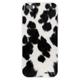 Átlátszó szilikon tok az alábbi mobiltelefonokra Apple iPhone 5/5S/SE - Black Moo
