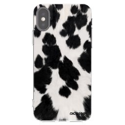 Átlátszó szilikon tok az alábbi mobiltelefonokra Apple iPhone X/XS - Black Moo