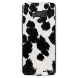 Átlátszó szilikon tok az alábbi mobiltelefonokra Samsung Galaxy S8 G950F - Black Moo