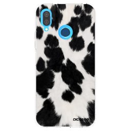 Átlátszó szilikon tok az alábbi mobiltelefonokra Huawei P20 Lite - Black Moo