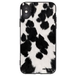 Fekete szilikon tok az alábbi mobiltelefonokra Apple iPhone X/XS - Black Moo