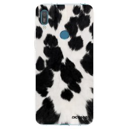 Átlátszó szilikon tok az alábbi mobiltelefonokra Huawei Y7 2019 - Black Moo
