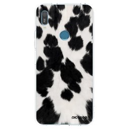 Átlátszó szilikon tok az alábbi mobiltelefonokra Huawei Y6 2019 - Black Moo
