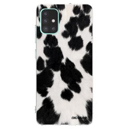 Átlátszó szilikon tok az alábbi mobiltelefonokra Samsung Galaxy A51 A515F - Black Moo