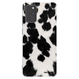 Átlátszó szilikon tok az alábbi mobiltelefonokra Samsung Galaxy S20+ G985F - Black Moo