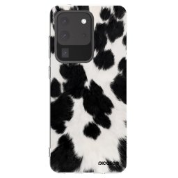 Átlátszó szilikon tok az alábbi mobiltelefonokra Samsung Galaxy S20 Ultra 5G G988F - Black Moo