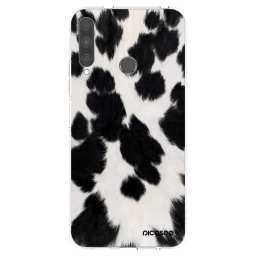 Átlátszó szilikon tok az alábbi mobiltelefonokra Huawei P40 Lite E - Black Moo