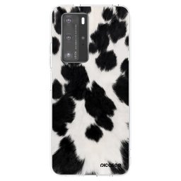 Átlátszó szilikon tok az alábbi mobiltelefonokra Huawei P40 Pro - Black Moo
