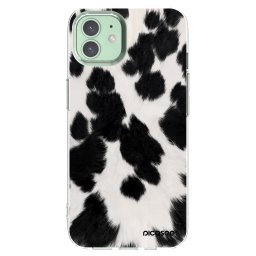 Átlátszó szilikon tok az alábbi mobiltelefonokra Apple iPhone 12 - Black Moo