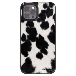 Fekete szilikon tok az alábbi mobiltelefonokra Apple iPhone 12 Pro Max - Black Moo