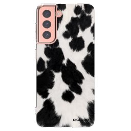Átlátszó szilikon tok az alábbi mobiltelefonokra Samsung Galaxy S21 5G G991B - Black Moo