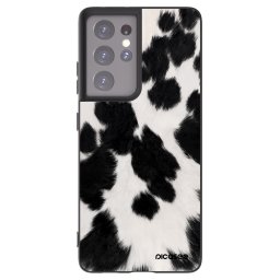 Fekete szilikon tok az alábbi mobiltelefonokra Samsung Galaxy S21 Ultra 5G G998B - Black Moo