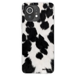 Átlátszó szilikon tok az alábbi mobiltelefonokra Xiaomi Mi 11 - Black Moo