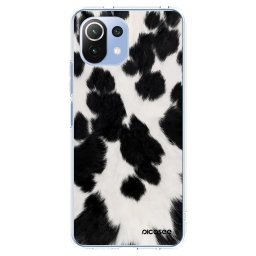 Átlátszó szilikon tok az alábbi mobiltelefonokra Xiaomi Mi 11 Lite - Black Moo