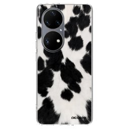 Átlátszó szilikon tok az alábbi mobiltelefonokra Huawei P50 - Black Moo