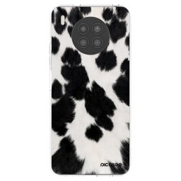 Átlátszó szilikon tok az alábbi mobiltelefonokra Huawei Nova 8i - Black Moo