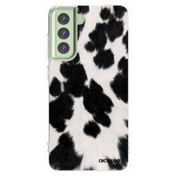 Átlátszó szilikon tok az alábbi mobiltelefonokra Samsung Galaxy S21 FE 5G - Black Moo