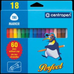 Marker Centropen 2510/18 18 színű hengeres hegy 2-3mm