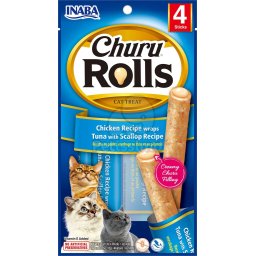 Inaba Cat Churu Rolls - tonhal, fésűkagylóval 4 x 10 g
