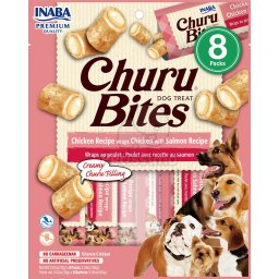 Inaba Dog Churu Bites - csirke, lazac 8 x 12 g