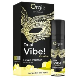 Orgie Dual Vibe - unisex folyékony vibrátor - Gin Tonic (15 ml)