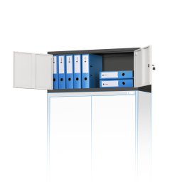 EWA 1132 Felsőszekrény iratszekrényre Törtfehér 380*800*400 mm