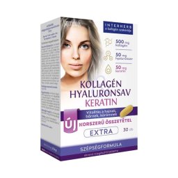 Interherb Kollagén & Hyaluronsav Keratin Extra tabletta 30x