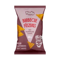 Foody Free Intense hummusz chips barbecue ízű 60g