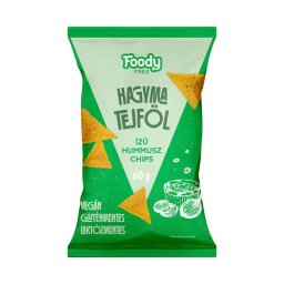Foody Free Intense hummusz chips hagyma-tejföl ízű 60g