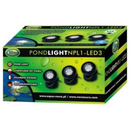 Aqua Nova NPL1-LED3 kerti tó világítás (36 db kis LED, cserélhető színes lencsék | 3 x 1.6 w)
