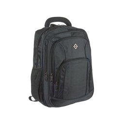 4+2 zsebes szürke, erős laptoptartós vászon hátizsák Aoking