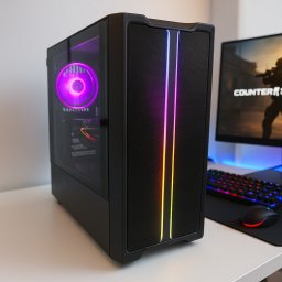 Kiváló Ár-Érték RGB Gamer PC AMD RYZEN 5 5500/16GB/1TB NVME SSD/RTX5050 8GB
