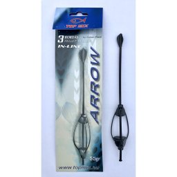 TOP MIX Hárombordás arrow method feeder kosár, 55 g (TM630)