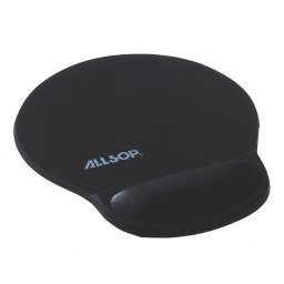 Allsop gél egérpad fekete, 20mm-es csuklótámasz