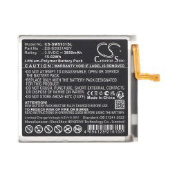 CAMERON SINO Li-Polymer akku (3.9V / 3850mAh, Samsung EB-BS931ABY kompatibilis) FEKETE Samsung Galaxy S25 (SM-S931)
