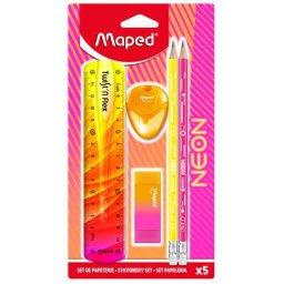 MAPED Írószer készlet, 5 darabos, MAPED "Neon"
