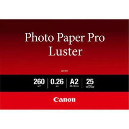 Canon LU-101 Photo Paper Pro Luster, LU-101, fotópapír, fényes, 6211B026, fehér, A2, 16.54x23.39", 260 g/m2, 25 db, tintasugaras, tintasugaras