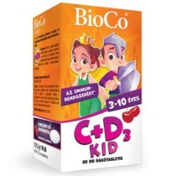 BioCo C+D3 KID cseresznyés rágótabletta - 90db