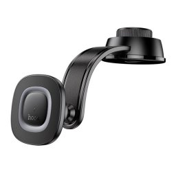 HOCO HW31 autós tartó (műszerfalra, mágneses, 360°, wireless, gyorstöltő, 15W) FEKETE