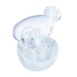 HOCO EW202 bluetooth fülhallgató SZTEREO (v5.4, TWS, mikrofon + töltőtok) VILÁGOSKÉK