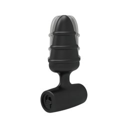 Love Plug - mini anál vibrátor (fekete)