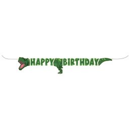 Happy birtday fűzér - dínós, 2.5 méter