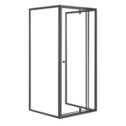 Flexi 80x90 cm falsíkra szerelhető aszimmetrikus zuhanykabin zuhanytálca nélkül