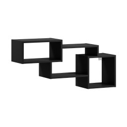 Fali polc ALITTY 96x46 cm, fekete