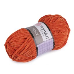 YarnArt Dolce zsenília kötő- és horgoló fonal, 100g, 778, rozsdavörös