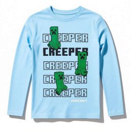 Minecraft póló kék