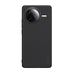 NILLKIN SUPER FROSTED PRO MAGNETIC műanyag telefonvédő (mágneses, ütésállóság, gumírozott) FEKETE Xiaomi Poco F7 Pro
