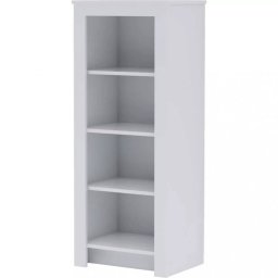 Todi White Bunny keskeny nyitott polcos szekrény (140 cm magas)
